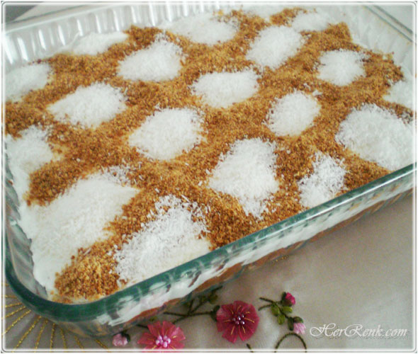 kırık bisküvili pasta