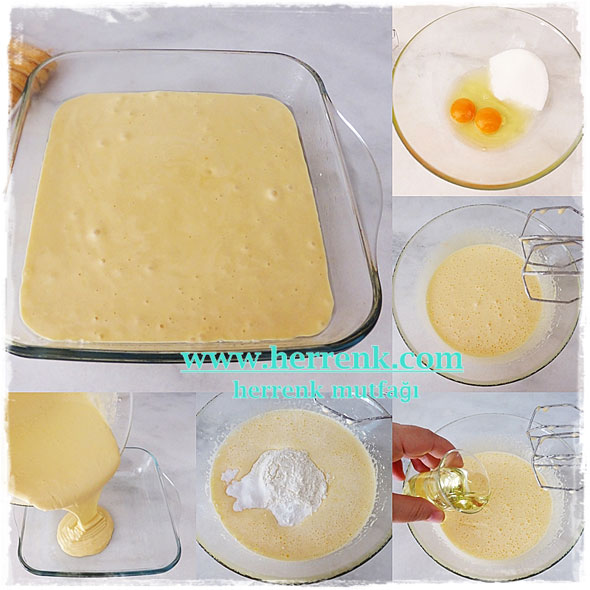İki Yumurtalı Kek/Küçük Kare Borcamdasade kek tarifi,2 yumurtalı ıslak