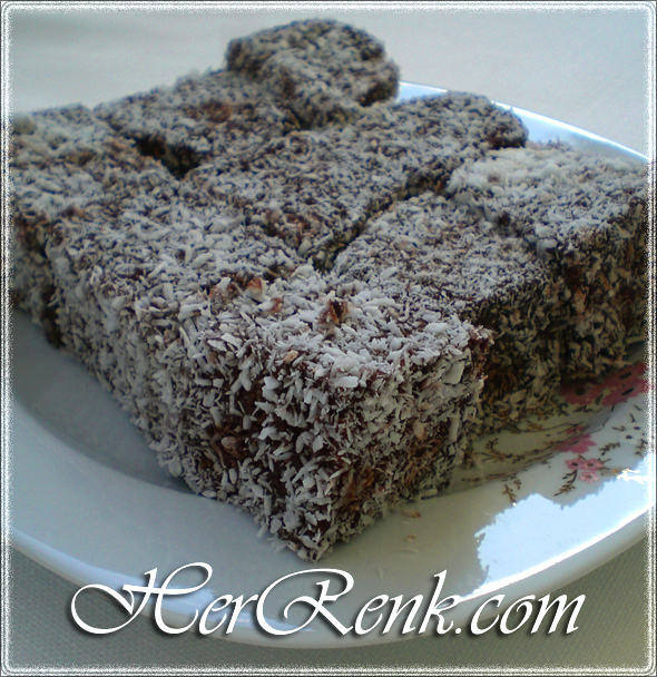Lokum Kek Tarifisürpriz kek,dilim kek,ıslak kek,cake,kokos kek